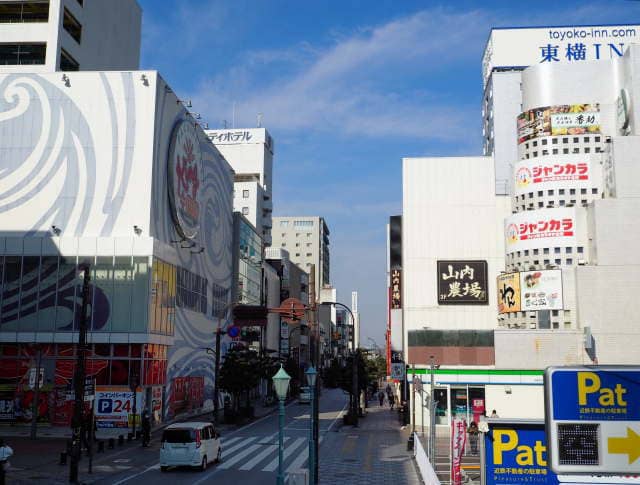 四日市市の諏訪繁華街