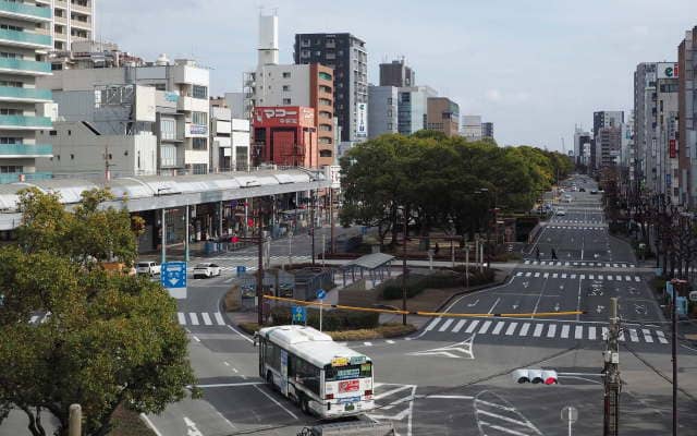 近鉄四日市駅前の景色