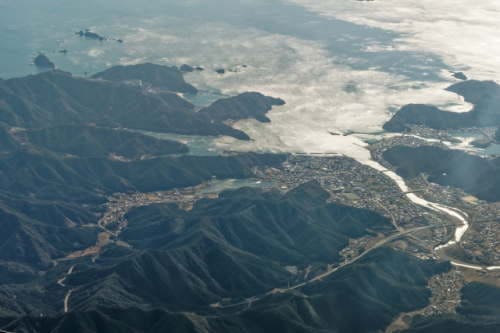 紀伊半島の航空写真