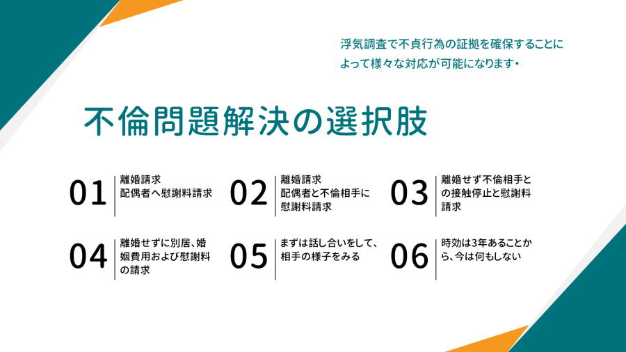 不倫問題解決の選択肢6選